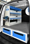 02_Mobilier pour fourgon au-dessus du plancher de la structure sous-plancher sur Doblò 2022