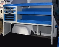 Armoire à étagères flanc gauche NV200
