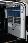 Armoire à tiroirs Multibox transparente sur véhicule pour manutention pompe de carburant