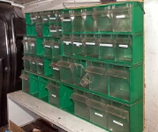 Armoires avec tiroirs transparents