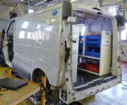 Côté droit aménagement Ultra avant le crash test