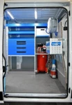 Détail aménagement Ducato Fiat avec compresseur