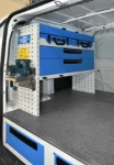Fiorino Fiat avec blocs-tiroirs sous-plancher