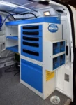 Flanc droit aménagement Fiorino pour systèmes de chauffage à bois et à pellets
