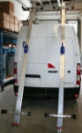 Porte-échelles à deux glissières amorties pour Renault Master
