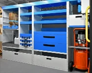 03_ Paroi de gauche Crafter avec compresseur compact pour fourgon