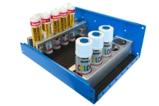 03_Châssis en aluminium porte-bombes aérosol et porte-cartouches pour étagères Syncro