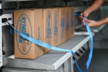 arrimage chargement sur étagères rabattables