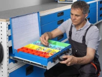 Blocs-tiroirs avec tiroirs transparents