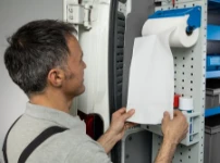 Dérouleur de papier en acier pour véhicules utilitaires