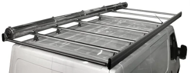 Galeries de toit en aluminium avec porte-tubes sur Nv400 Nissan