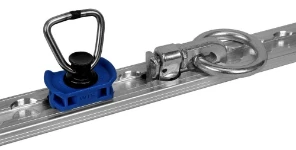 Rail fraisé avec anneau