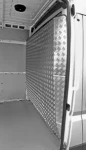 Vue latérale protection paroi séparation cabine modelée en aluminium strié pour Ducato /Jumper/boxer