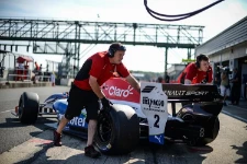 Silverstone_ Pietro Fittipaldi, sponsorisé par Syncro System